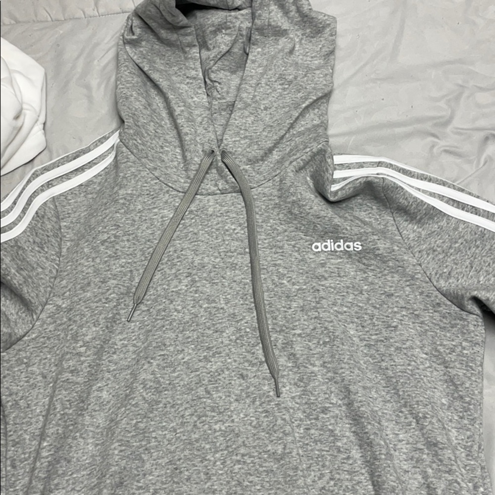 Grey adidas hoodie. Slightly Worn.